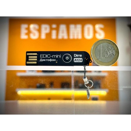 Edic-Mini Dime A124 - Gravador espião com VAS e alcance de 15 m | NÓS ESPIONAMOS®