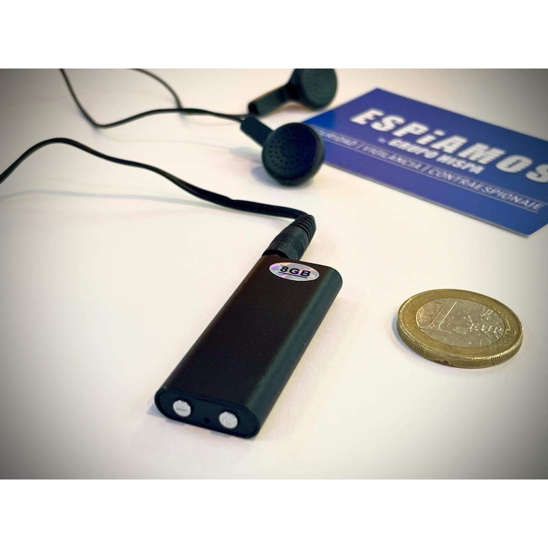 MIKROFON RECORDER SPY 8Gb 24-Stunden-Autonomie