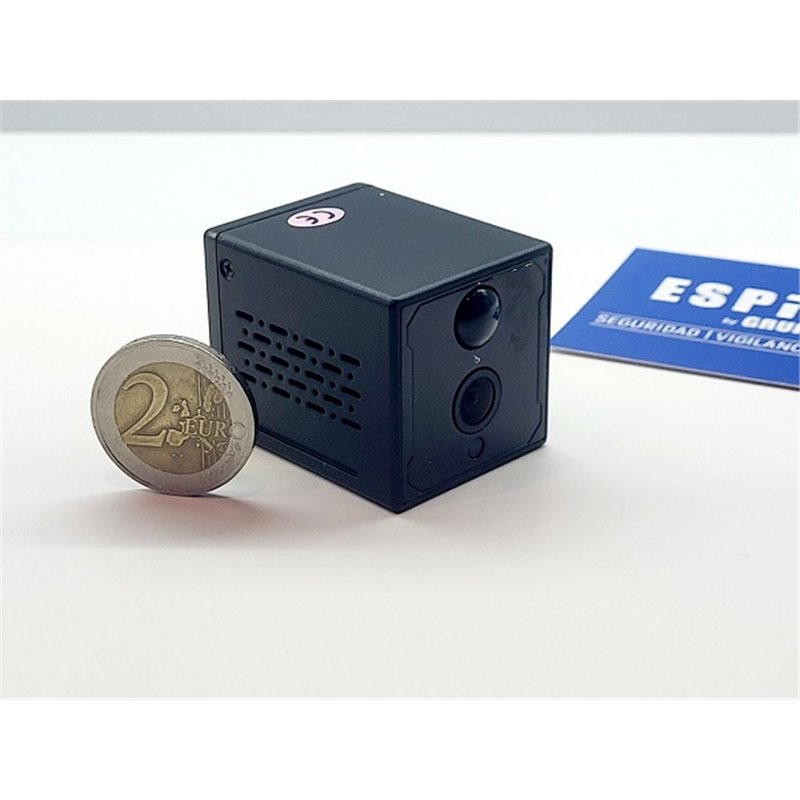 Mini Spy Camera 2K Cube Shaped with PIR Detection and 512GB