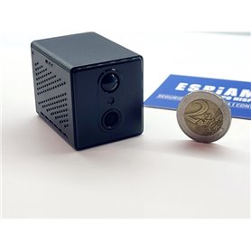 Mini Square 2K WiFi-Kamera mit PIR-Erkennung und 512 GB – ESPIAMOS®