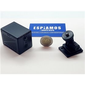 Telecamera WiFi Mini Quadrata 2K con rilevamento PIR e 512GB - ESPIAMOS®