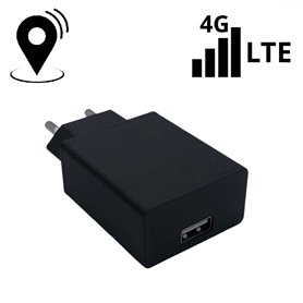 Cargador espía 4G con micrófono oculto y localización GPS | ESPIAMOS®

