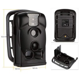 Black camera 12MP HD 720p 940nm with motion detection【2025】