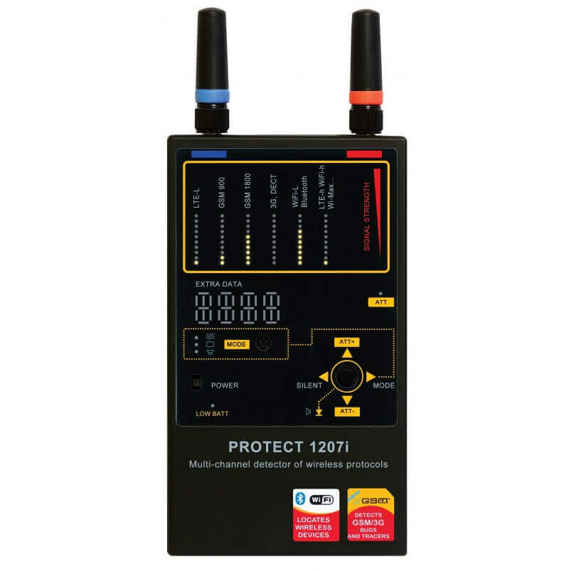 Protéger 1206i Détecteur de la fréquence de GSM, WIFI, LTE