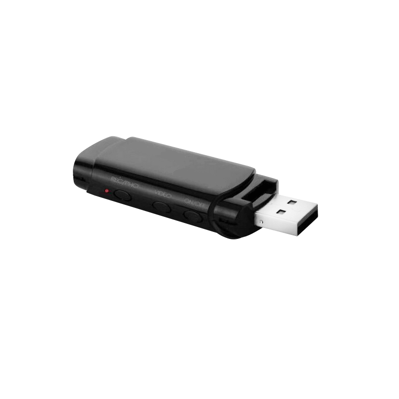 USB espião Full HD 1080p com visão noturna e detecção de movimento