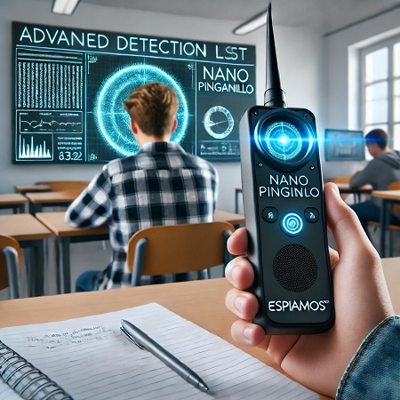 How to detect an earpiece or nano-earpiece in an exam